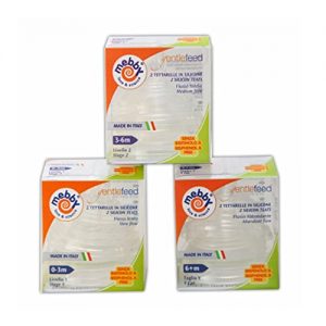 Mebby Tettarella Silicone Livello 3 - 2 Pezzi Per Biberon - Foto 3