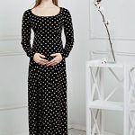 Abito Maternità Elegante Abito Premaman A Maniche Lunghe - Comodo